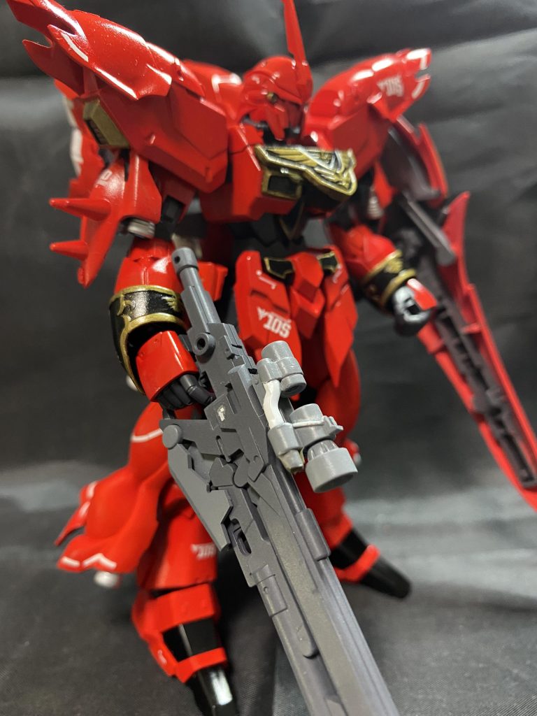 右側面!ライフルもチョイチョイ塗り分けで情報量アップ。