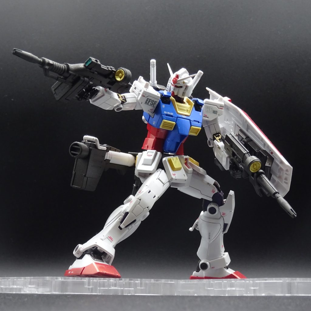 RX-78-02 ガンダム(GUNDAM THE ORIGIN版)パール塗装–2枚目/制作者：ダイアモンドじいさん