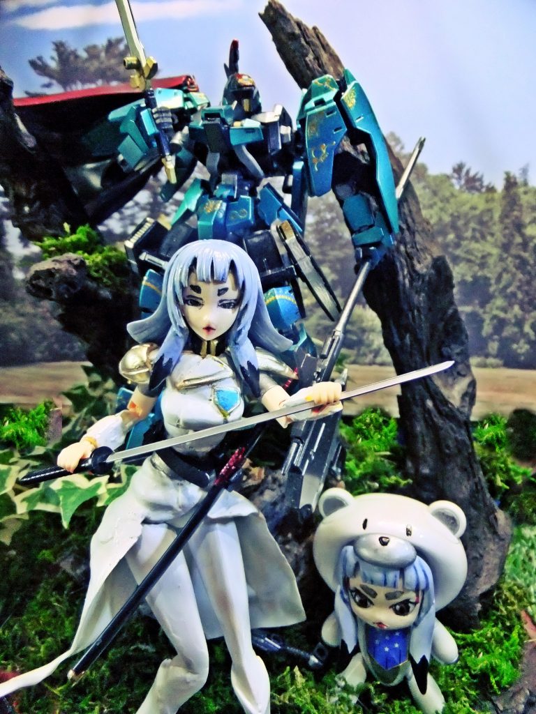 カルダ・イシュー御一行?様お披露目です。股関節パーツ折ったのですが?反響の大きさにカルダボディで組み上げ上げました。破損箇所はそのままでボディ塗装もホワイトサフ状態なのはご了承下さい。画像は新規4枚追加しましたので宜しくお願いします。–9枚目/制作者:gtarou