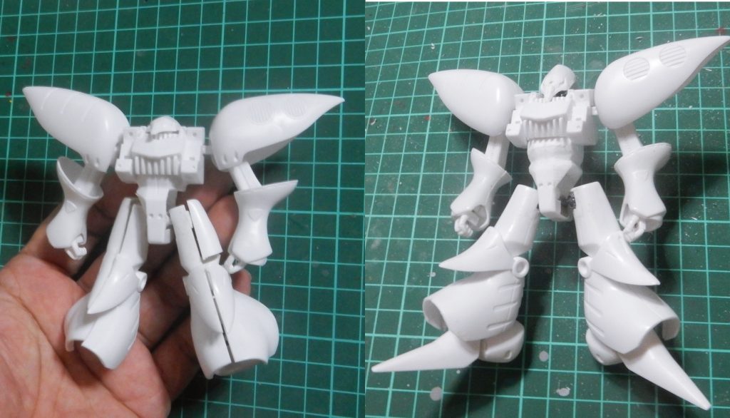 仮組とスタイリングの変更後