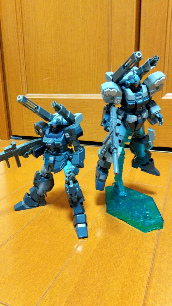 いまだ健在のノーマルジェスタとのツーショット。今月に再販があるのでまだ組んでない方はどちらもオススメのキットです。キャノン装備はロマン‼️ここまでご視聴頂きありがとうございました。