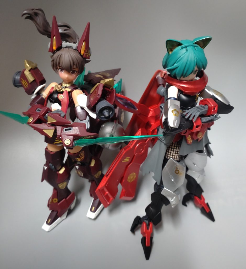 今作は二代目忍者、ということで久しぶりに初代を引っ張りだしツーショットを撮ってみました。ご閲覧、ありがとうございました。