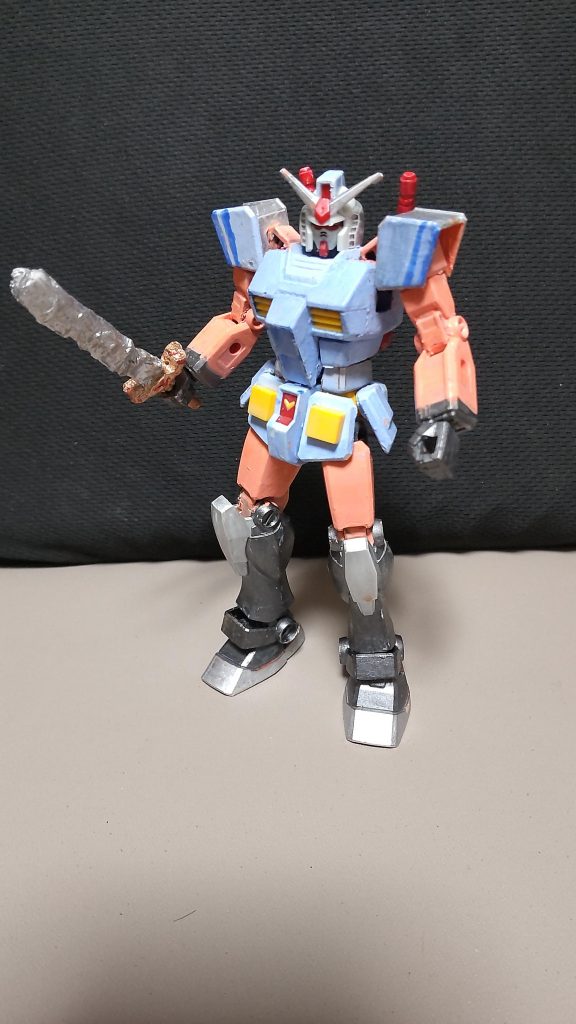 ペールオレンジ（うすだいだい）風な色が出来たので塗装を追加してみました。