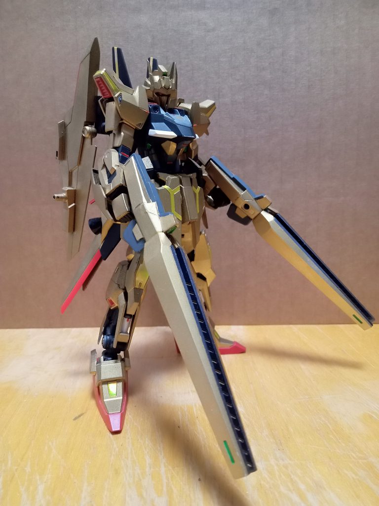 デルタカイのフィン・ファンネルを使って強化型ビームライフルをでっちあげました。