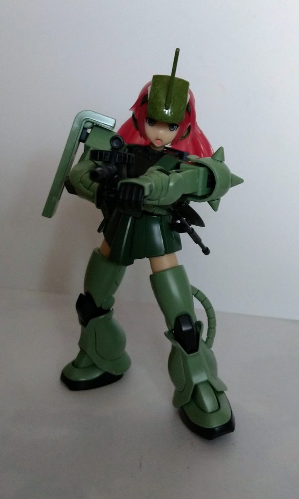 これより適当にポージング。宇宙世紀0079、ジオン公国は量産型MSザク娘を開発！天パ「こ……これがジオンのザク娘か……！」