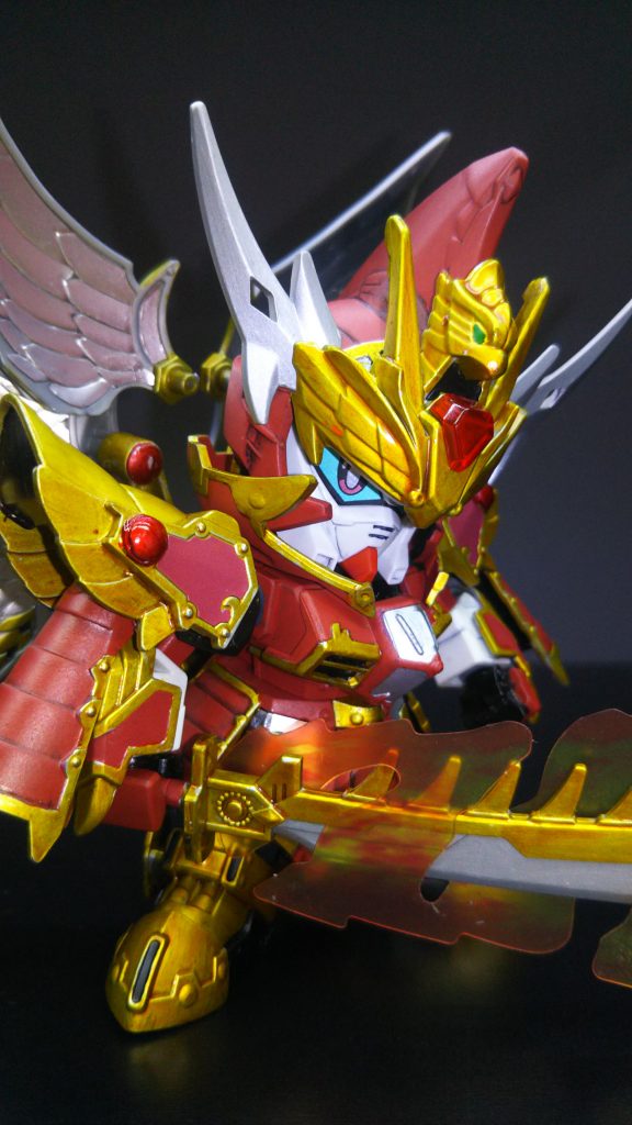 SD三国伝 紅蓮装 曹操ガンダム+絶影–4枚目/制作者:茅薙計都(@keito_kayanagi)