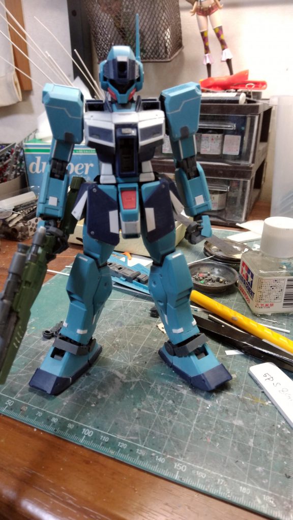 胸・腹が華奢に感じたのでプラ版でボリュームアップしました。胴部は2㍉延長してます。