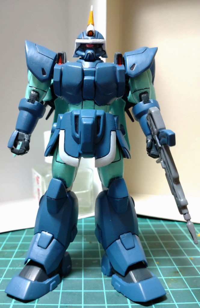 合わせ目消しと後ハメ加工しただけです！塗装は筆塗り全塗装。キットはブルーグレー１色成型で塗装必須。