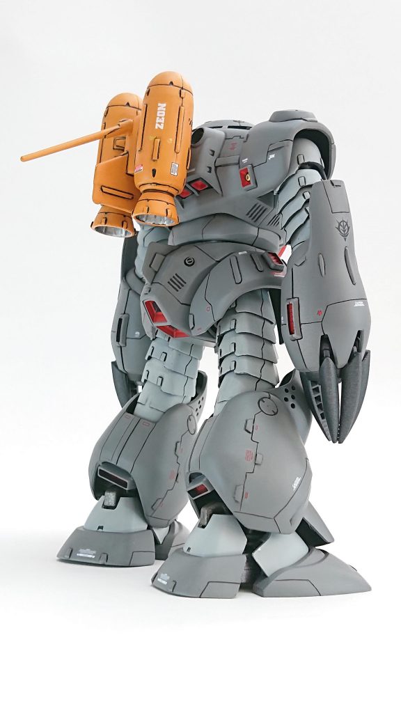 肩と腰にマイナスモールド貼って、アキレス腱辺りの隙間が気になったのでノズル追加しました。ちょっと高機動に🎵