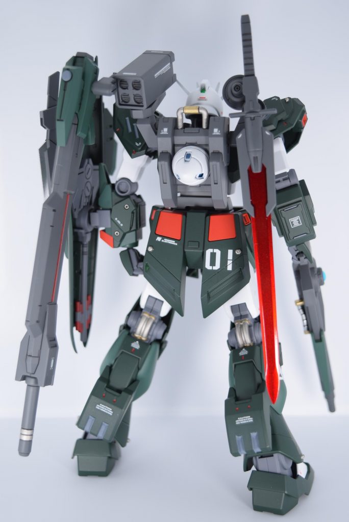 ミリタリー風なのに、GNドライブとはこれ如何にと迷いましたが、あくまで風ですのでセーフです。オリジナルの太陽炉って設定です。