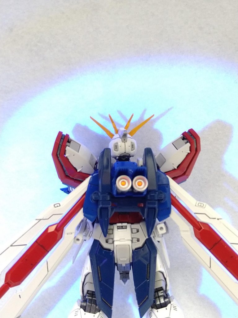 バーニア中心は蛍光レッドで塗装しました。