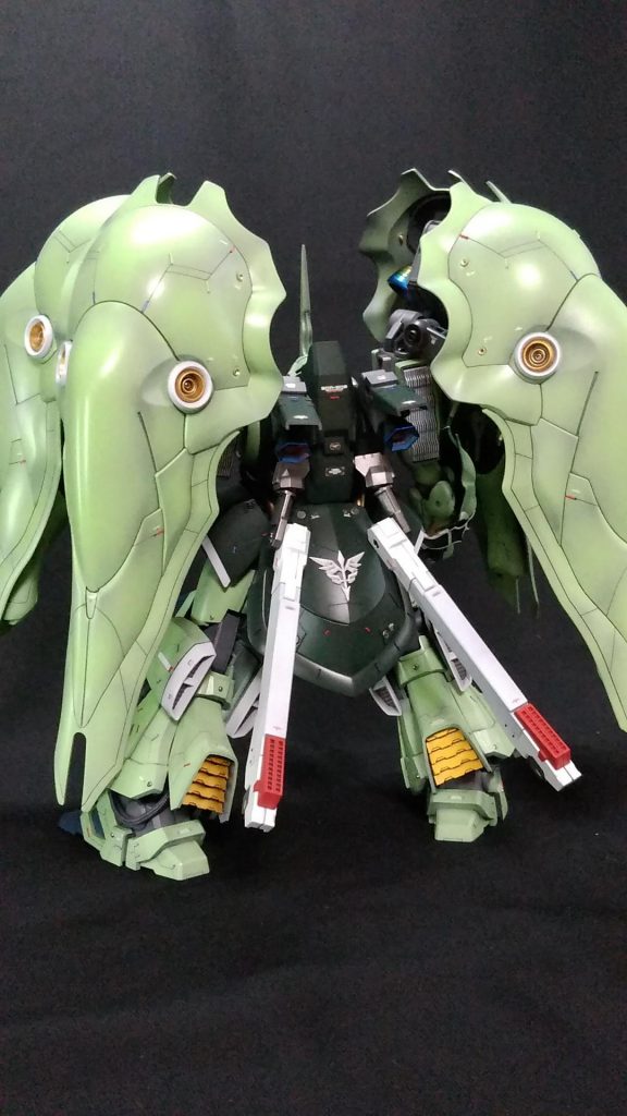 バックショットです。バックパックとプロペラントタンク追加しました。機動力底上げです。