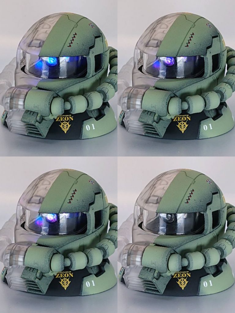 ザクヘッド あしゅら男爵 フルカラーモノアイ–2枚目/制作者：cantcut