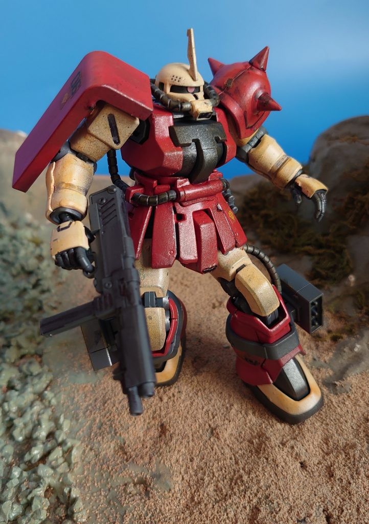 地上の赤いZAKU–5枚目/制作者：kgym0