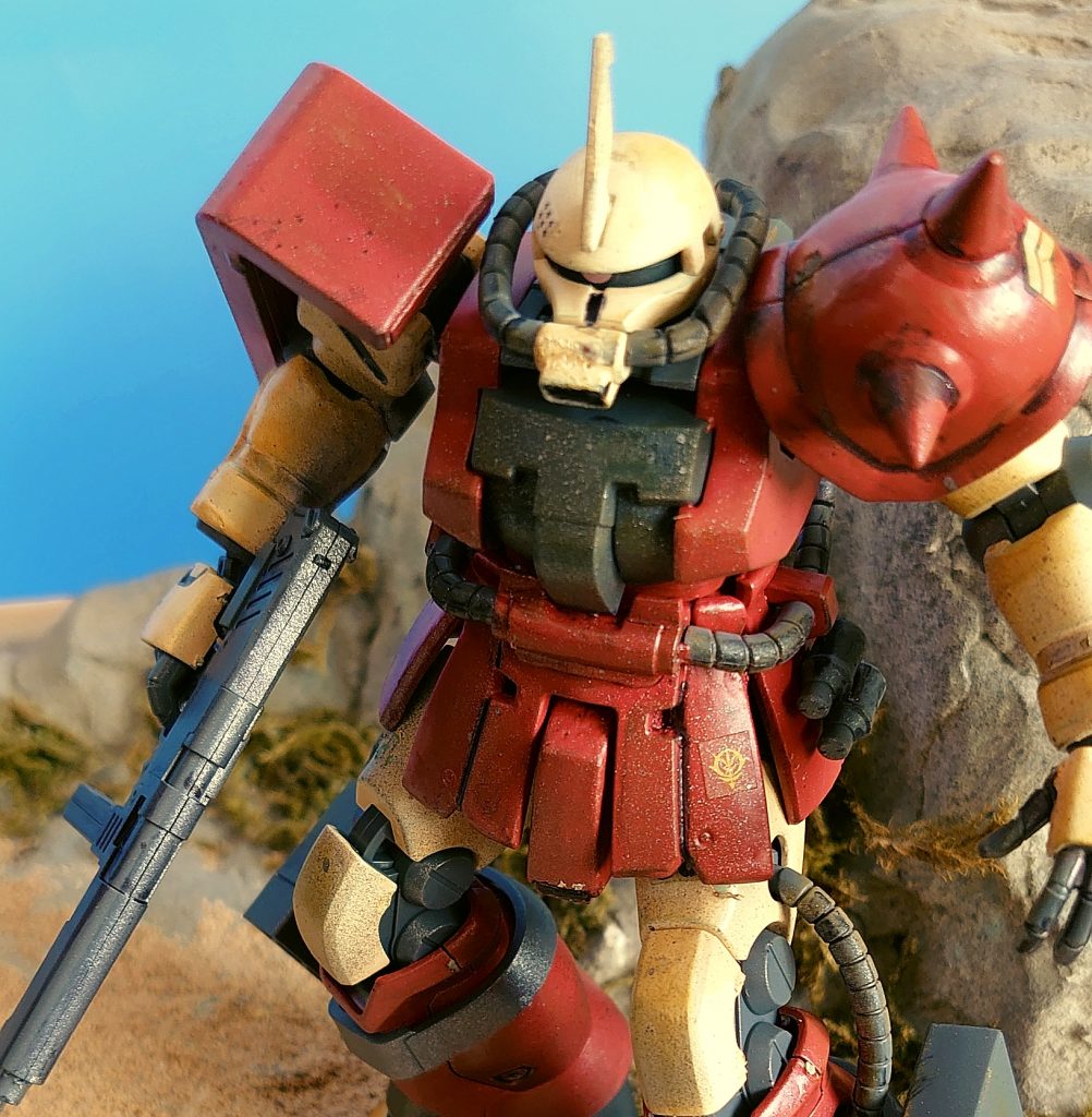 地上の赤いZAKU–9枚目/制作者：kgym0