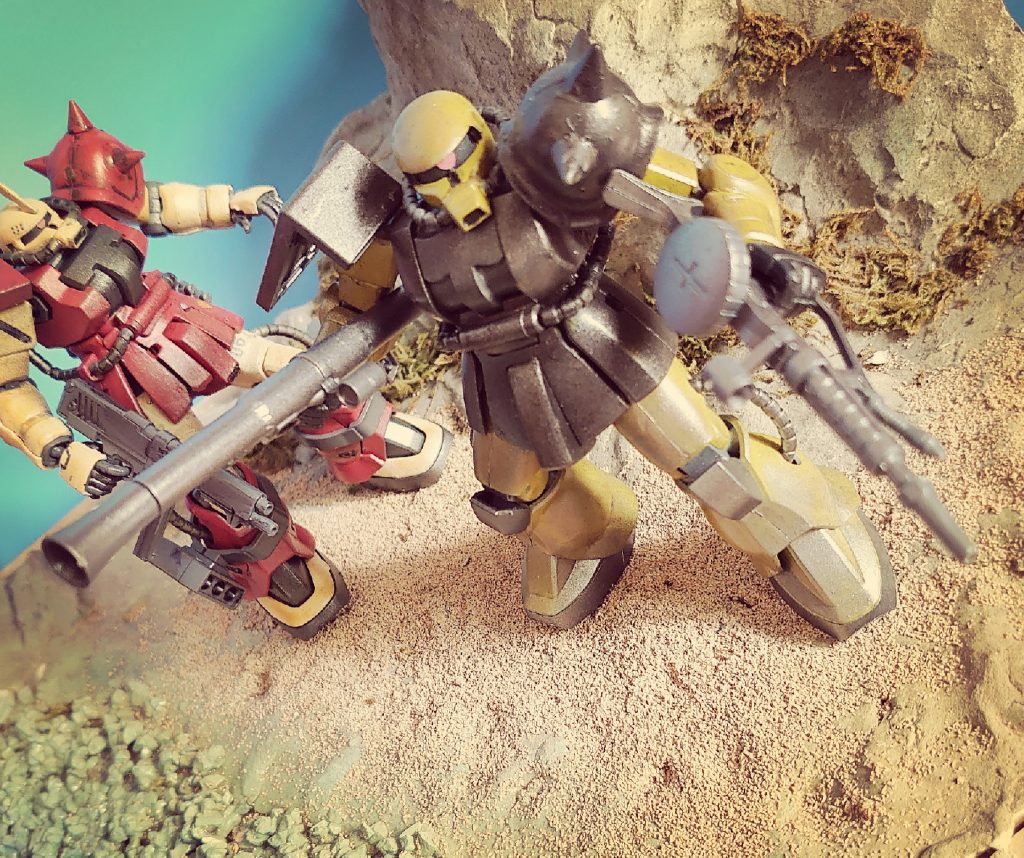 随伴するZAKUⅡ–4枚目/制作者：kgym0