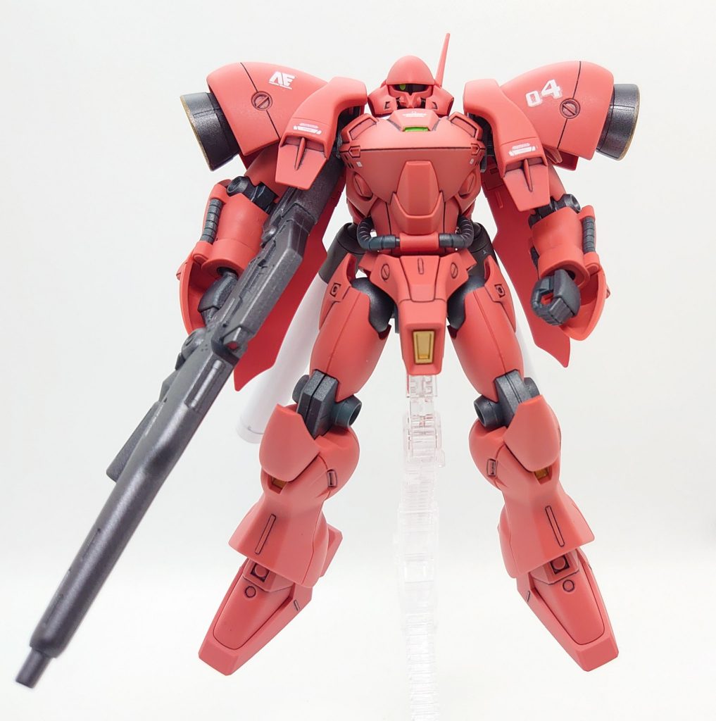 部分塗装、合わせ目消し（一部）、墨入れ、デカール、トップコートで仕上げてみました。シュツルム・ブースターってあんなにデカかったんですね（小並感）。それにしても肩のバーニア部カッコ良いですぇ。