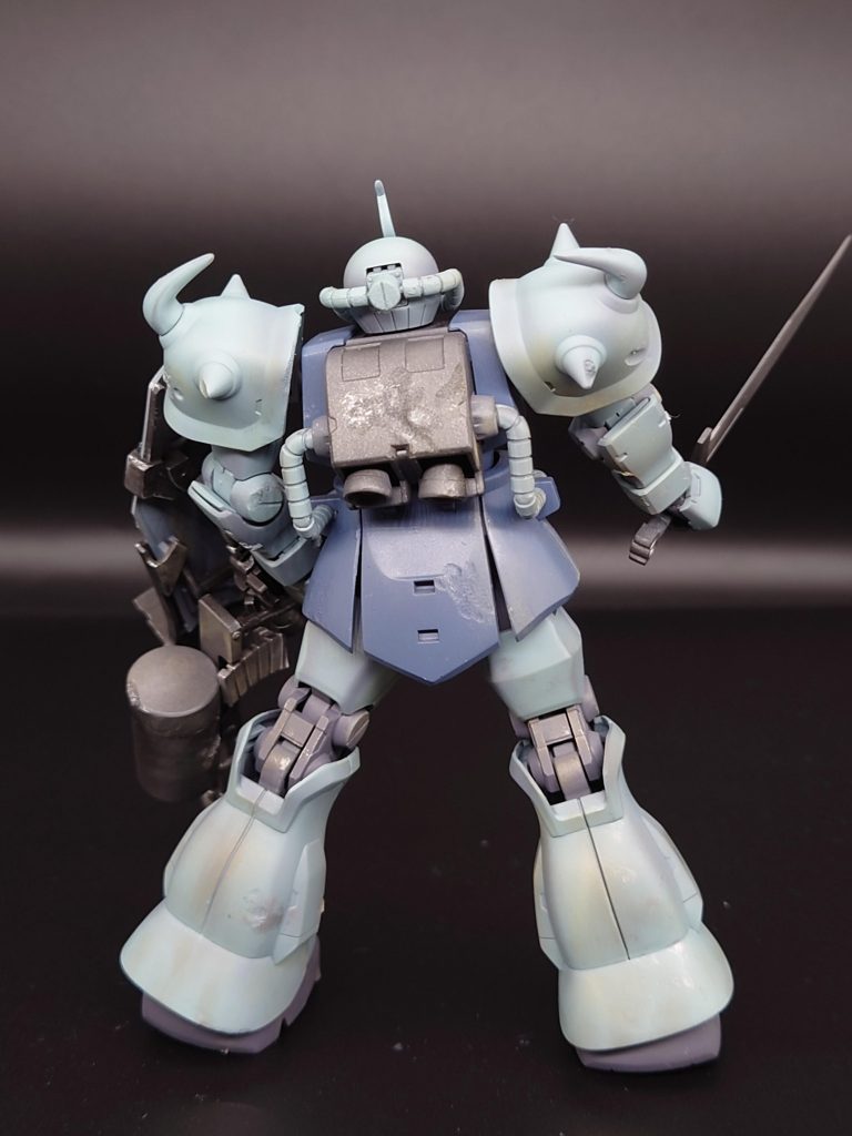 46作目 HGUC MS-07B-3 グフカスタム 「震える山」–9枚目/制作者:@kjyun_choroq