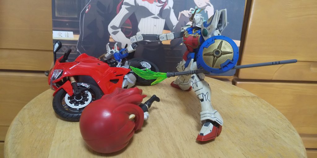 五:…!?貴様!ならば貴様のバイクはこうしてやる!貴様の大事なバイクを撃つ!(怒)