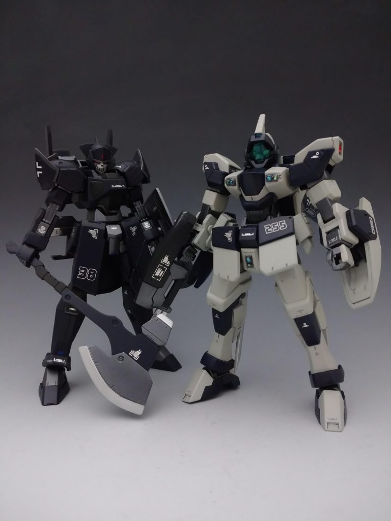 ジャックエッジと一緒になんかずんぐりした体型のおかげで下位組織のMSと言っても通用しそうで良かったです(笑)機体性能的にはどうなのかはちょっと分かりませんが。