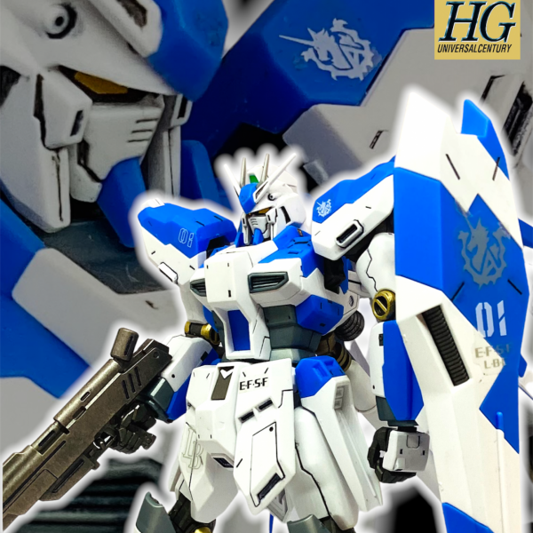 hguc Hi-νガンダム　部分塗装