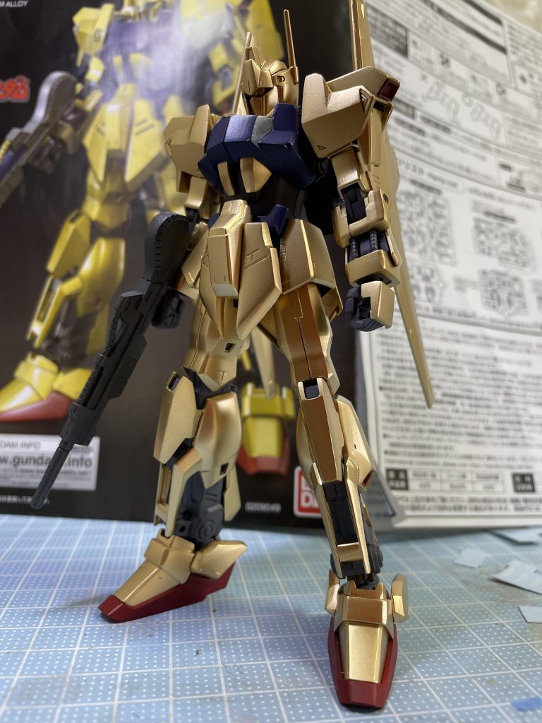 ゴールド塗装後赤が少ないゴールドをチョイスしてみました。