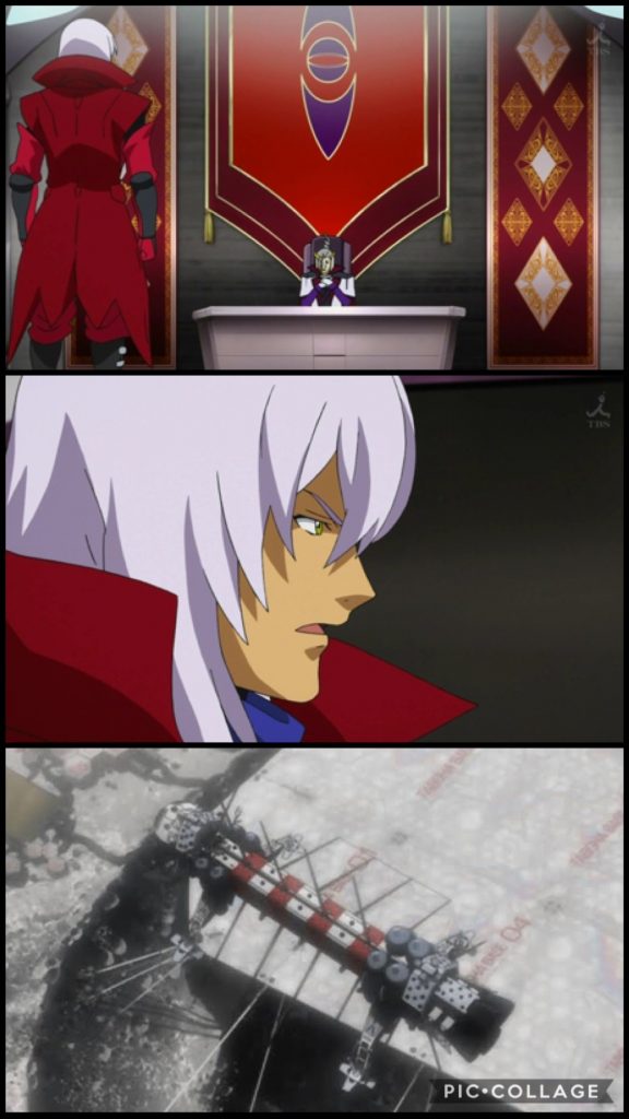 −NERV月面基地−ゼハート「ココがNERV...。この様な場所が存在するとは。」レイル「お待ちしておりました。ゼハート様。」ゼハート「....おまえは?」レイル「私は特務隊、EXA−DBの探索を任されている、レイルと申します。本日は、EXA−DBの守護者、“シト”に対するMSの為、この様な所まで足を運んで頂き、ありがとうございます。」ゼハート「私は任務で来ている。出向くのは当然の事だ。それで、そちらの者は?」oyz「私は、“シト”に対抗する為のMS...。いや、MSと呼ぶのは相応しくありませんな....、汎用人型決戦兵器、ギラーガゲリオンの開発責任者、oyzです。お見知りおきを、ゼハート様。」ゼハート「汎用人型決戦兵器...?」oyz「左様です。こちらにおいでください。ご覧にいれましょう。」ゼハート「oyzとやら。色々と疑問があるのだが、何故わざわざ地球圏である月にこんな施設を建造したのだ?」oyz「それは月に、ギラーガゲリオンの建造に欠かせないモノがあった為です。」ゼハート「建造に欠かせないモノ...。」oyz「それに敵の本部であるルナベースは、内部から我々ヴェイガンが掌握しつつあります。この施設を建設するにあたって隠蔽工作を行いました。問題はありますまい。」ゼハート「その様な手間がかかってまで、1機のMSを建造するとはな...。」oyz「到着しました。ご覧ください。こちらが汎用人型決戦兵器“ギラーガゲリオン”です!」