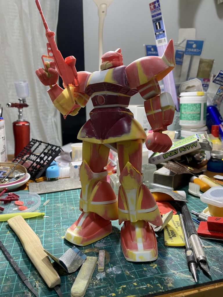 ここまで来ればと思いますが、表面処理地獄です。改めて、旧キットの楽しみ方のなんたるかを感じました。また、次回作もこだわりたいものですね。