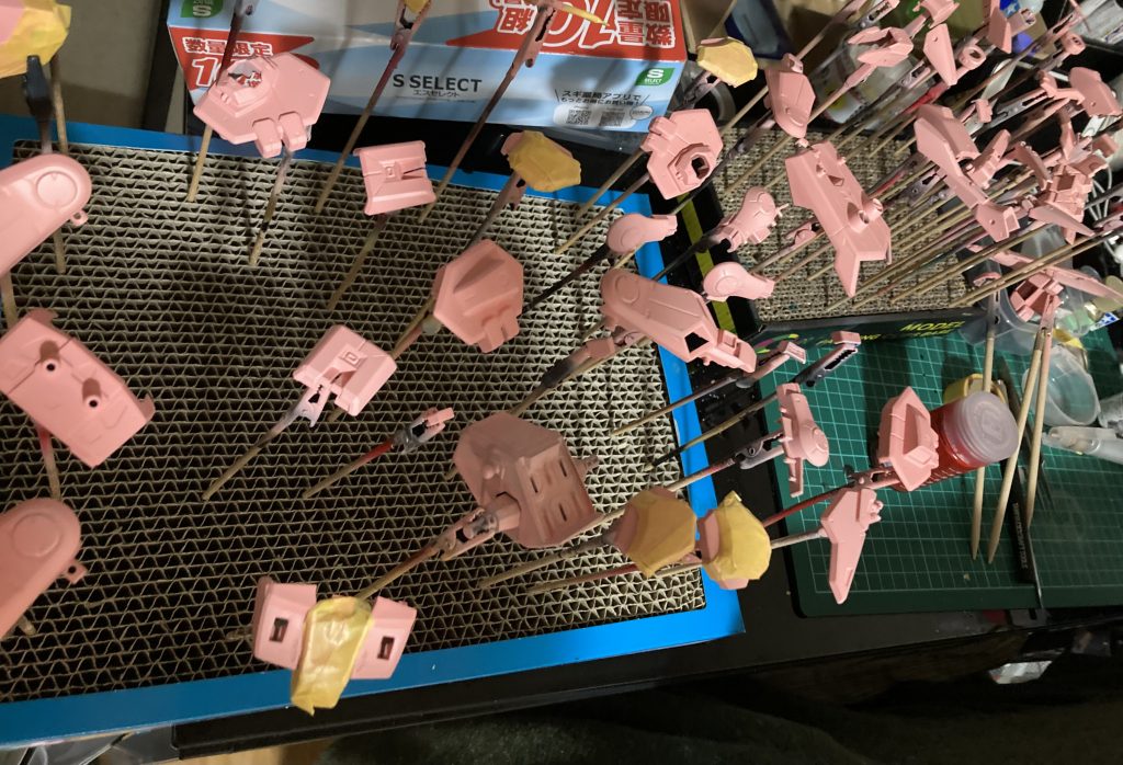 サフはピンクサフを使いました。