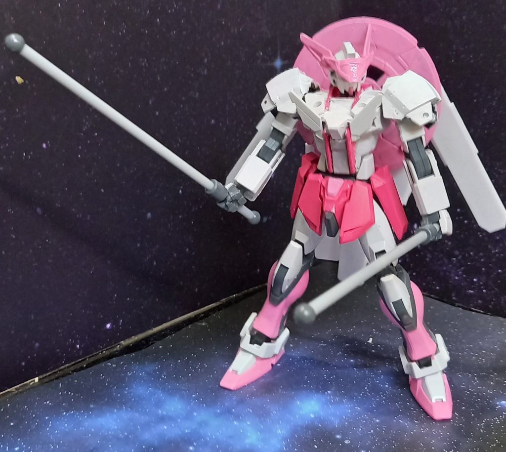 メイン武装は【御柱ロッド】を二本装備桃萌ちゃんモチーフにあまり物騒なものを持たせたくありませんでした(笑)※こちらの作品は2022/7/17に こんぴら温泉 貸切湯の宿 ことね様に奉納させていただきました。快く受け取って頂いてその節は本当にありがとうございましたm(__)m実物はことね様で見ることができます。いい温泉街と宿なのでぜひ皆様ご訪問してください。