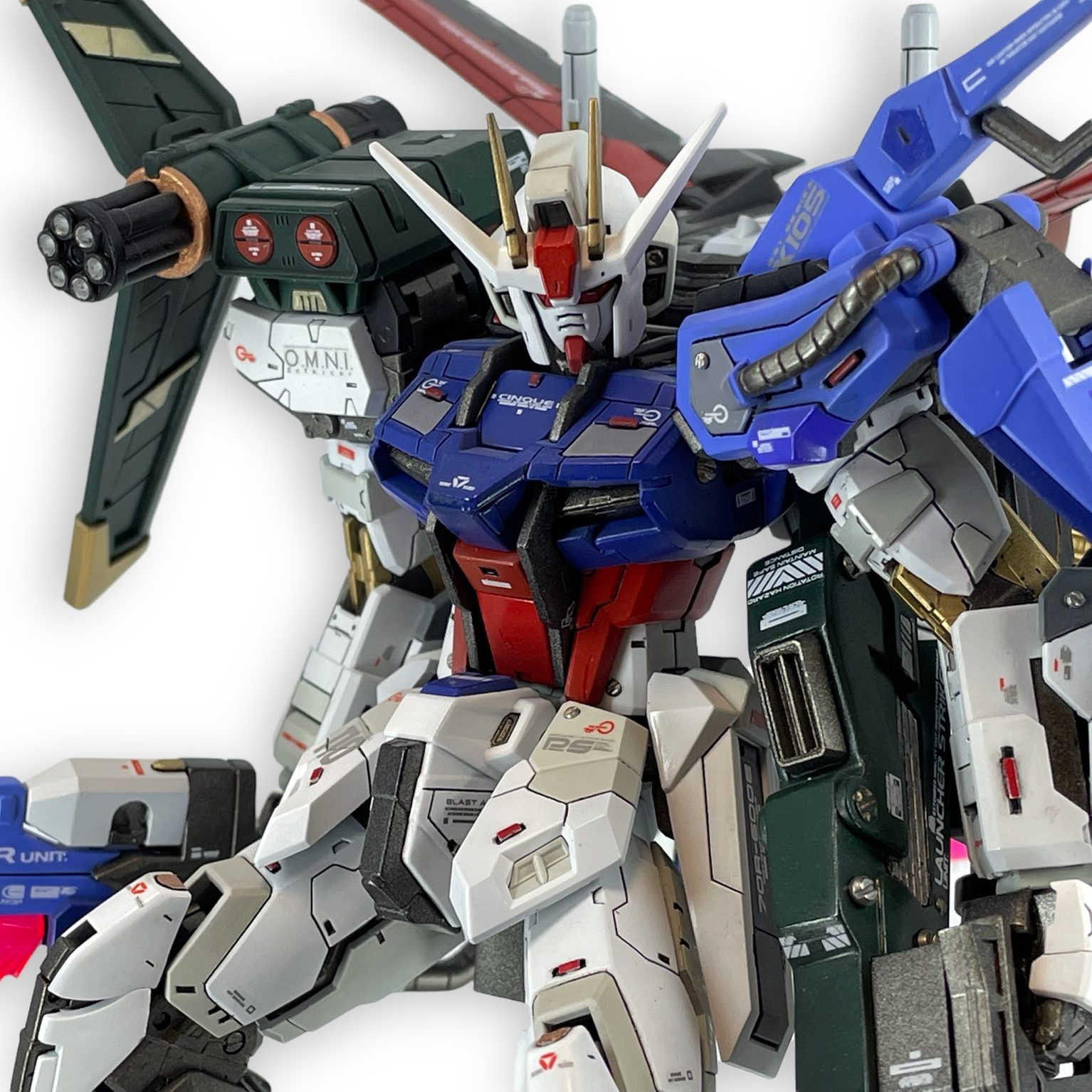 MG パーフェクトストライクガンダム プランB 全塗装 改造・改修 完成品 