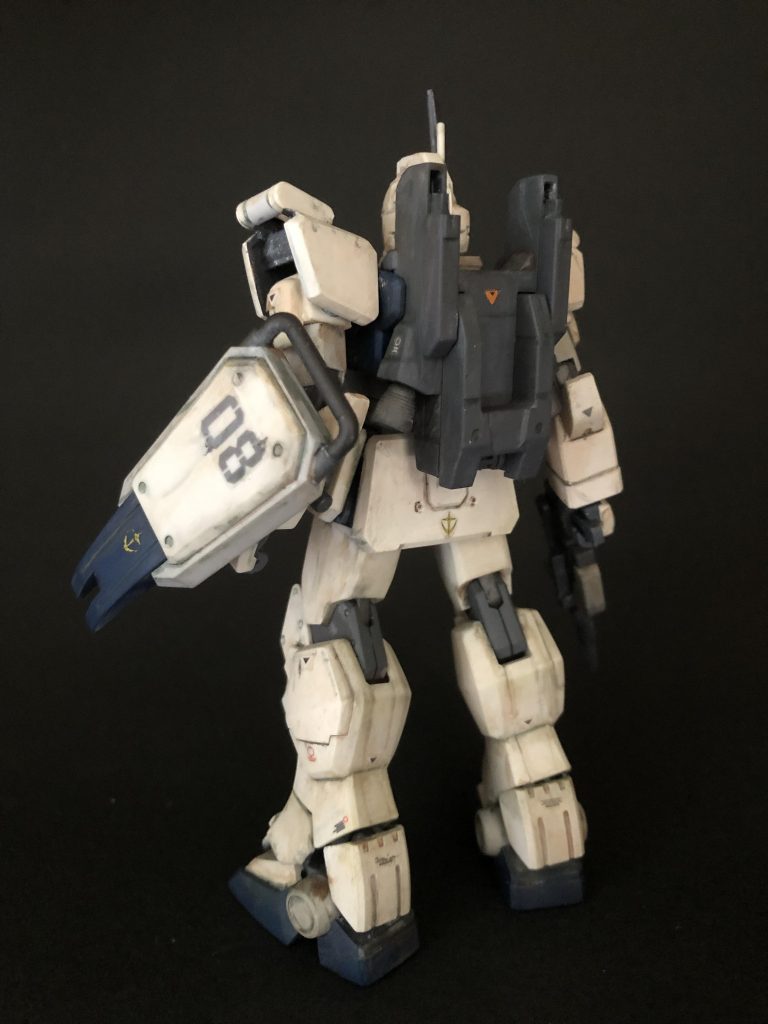 アイボリーというかベージュというか、こういうホワイトのガンダムって結構珍しい気がします。筆塗り　全塗装ガンプラ　2022 その68