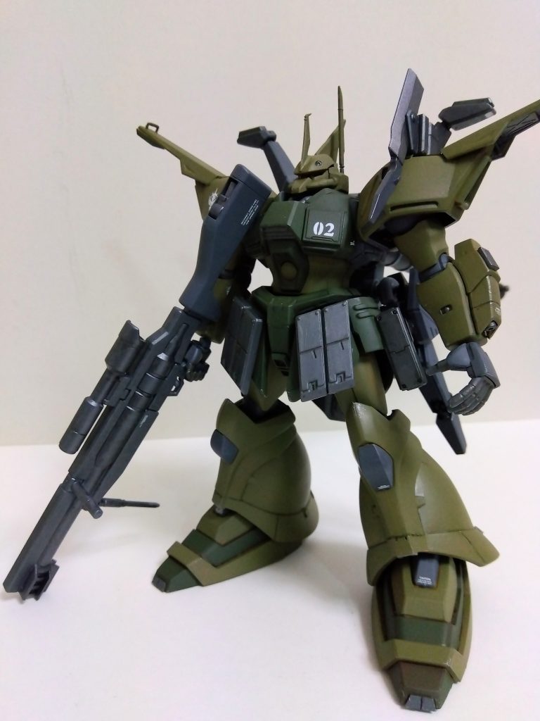 HGUCのゲルググイェーガーにK9ドッグパックを組み合わせました。