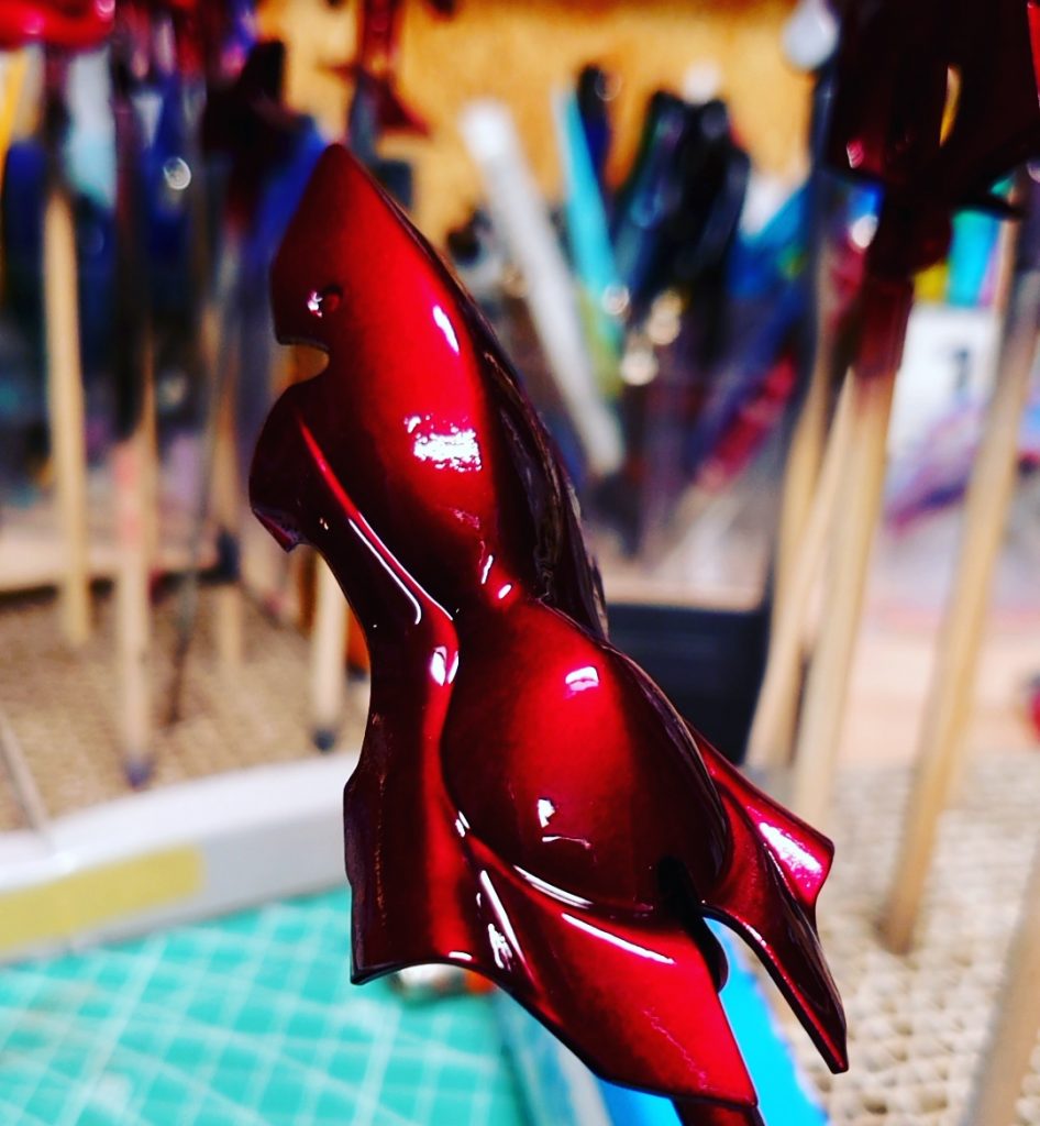 ディープクリアレッド  4回目 やりすぎると嫌な色になります