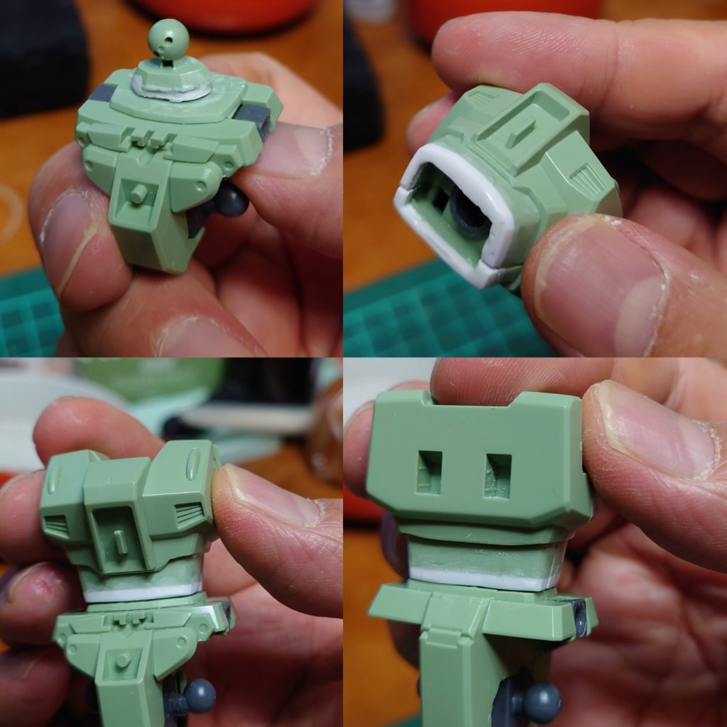 胴体を1.5ミリほどで延長してます。