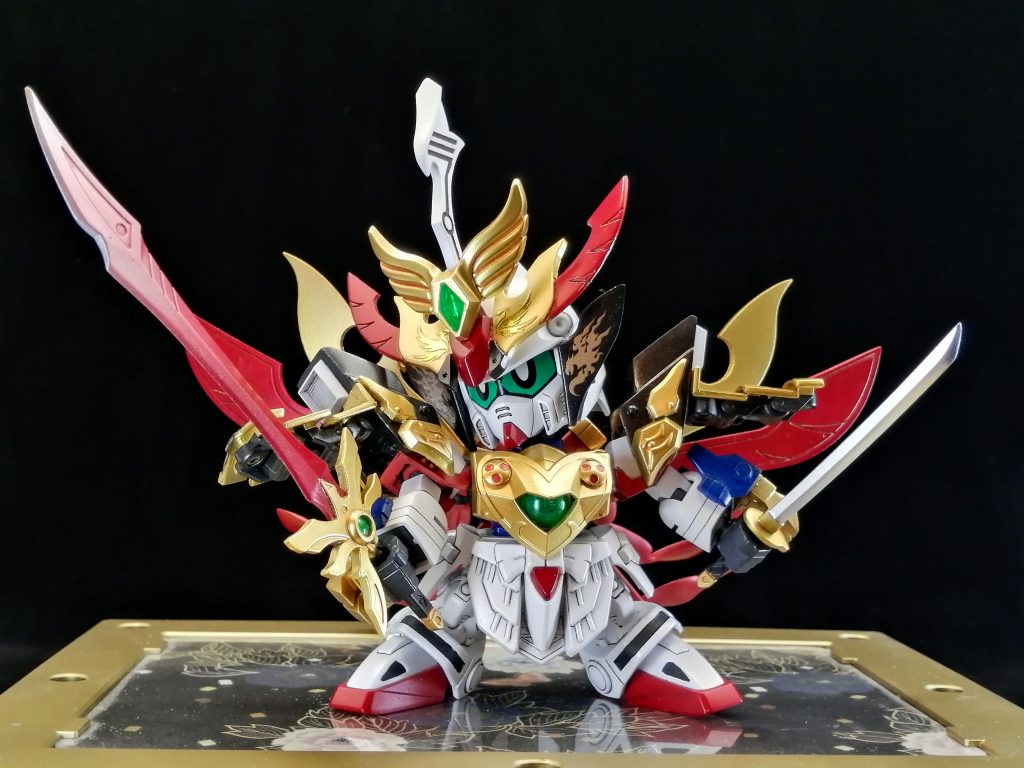 天の神器は炎水の玉の力と混ざり石破天驚剣となりました。