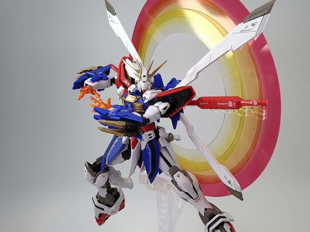 カラーレシピ黒　Exブラック＋Exホワイト＋オリーブドラブ白　Exホワイト青　ウルトラマリンブルー＋Exホワイト＋蛍光ピンク赤　プレミアムレッド＋クリアルージュ＋Exホワイト灰色　Exブラック＋Exホワイト＋ダークイエロー金　Exブラック→スーパーリッチゴールド緑　GXメタルグリーン橙　GXクリアオレンジオーバーコート　スーパースムースクリアー、スーパークリアⅢ