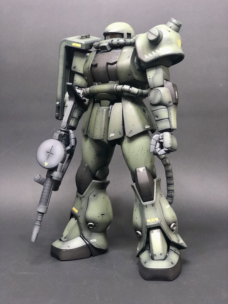 典型的なザクのカラーになりました。