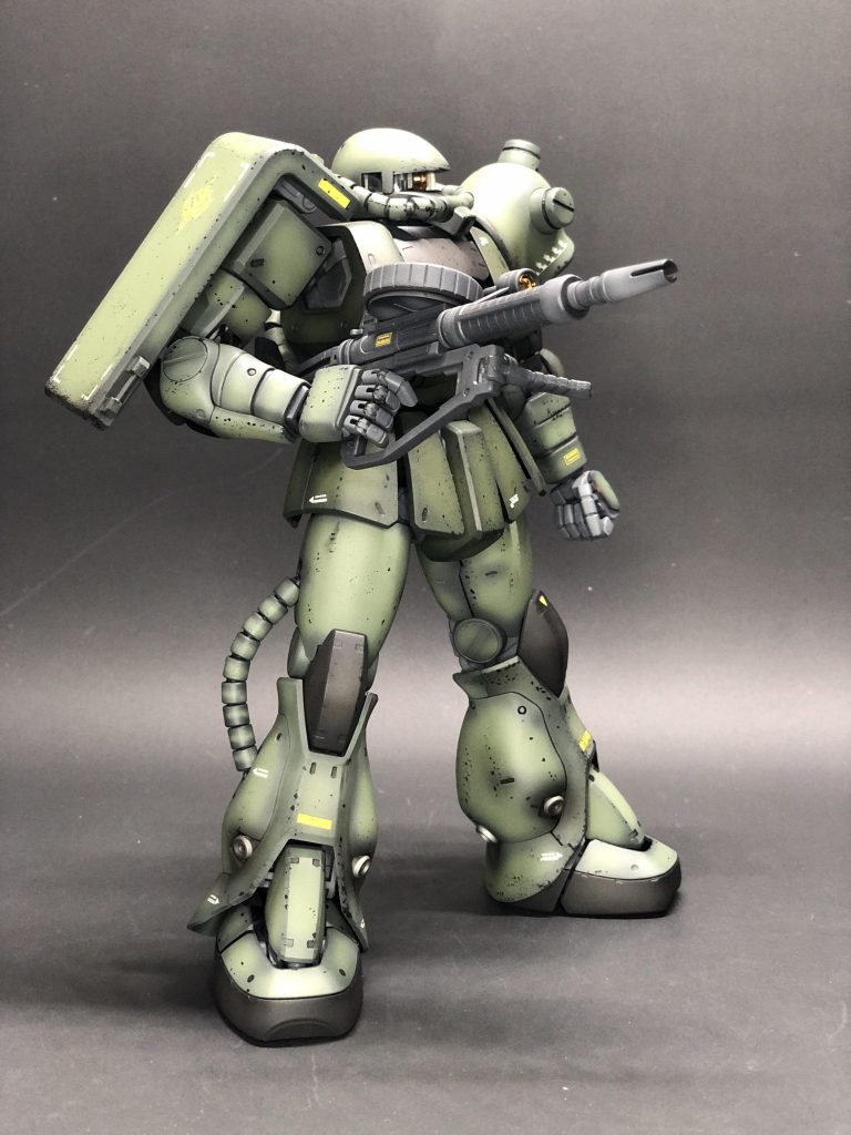 MG シャアザク　立上げで一般兵カラーに塗装–4枚目/制作者：アヒル
