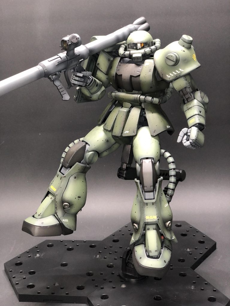 MG シャアザク　立上げで一般兵カラーに塗装–5枚目/制作者：アヒル