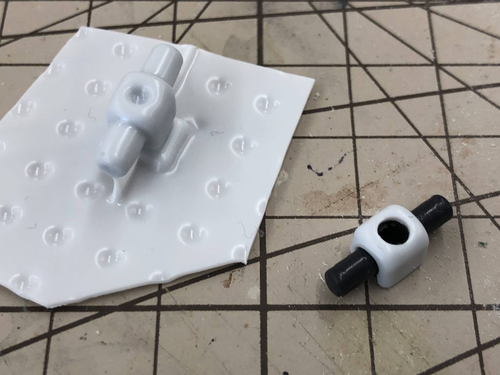 ポリキャップカバーもヒートプレスしてます。