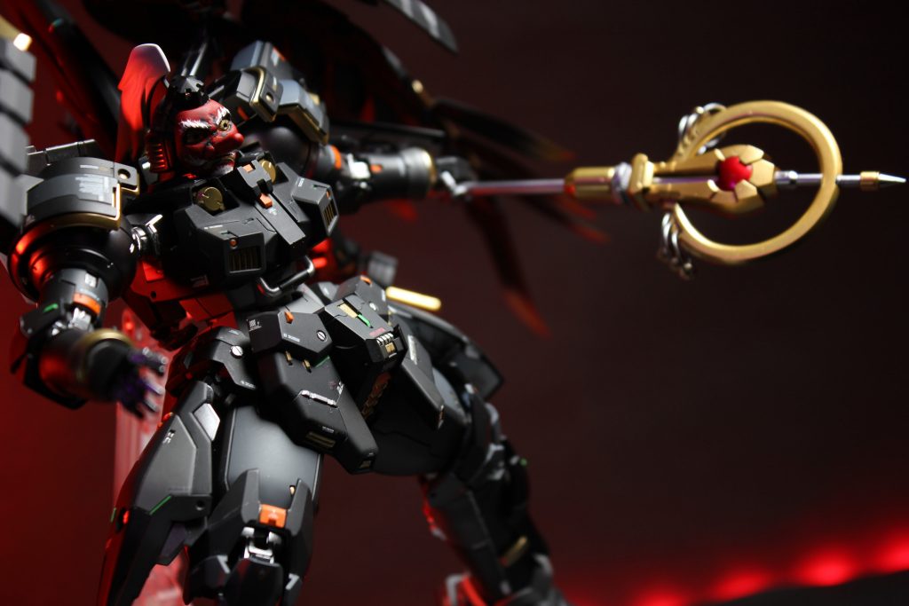 天狗のお面はパテで自作しました