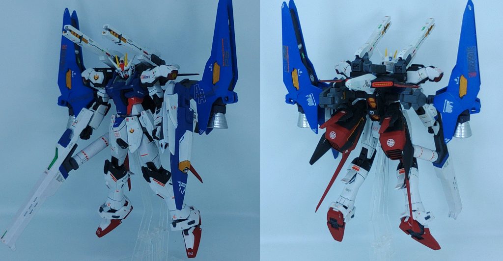 韋駄天ストライカー装備基本的にこの形態で運用される。フリーダムクラスの機動力と射撃能力を備えている。パックには大型ジェネレーターが装備されておりパック自体もVPS装甲を採用されている。搭乗者のフラガ一佐からスーパーストライクの愛称で呼ばれている。