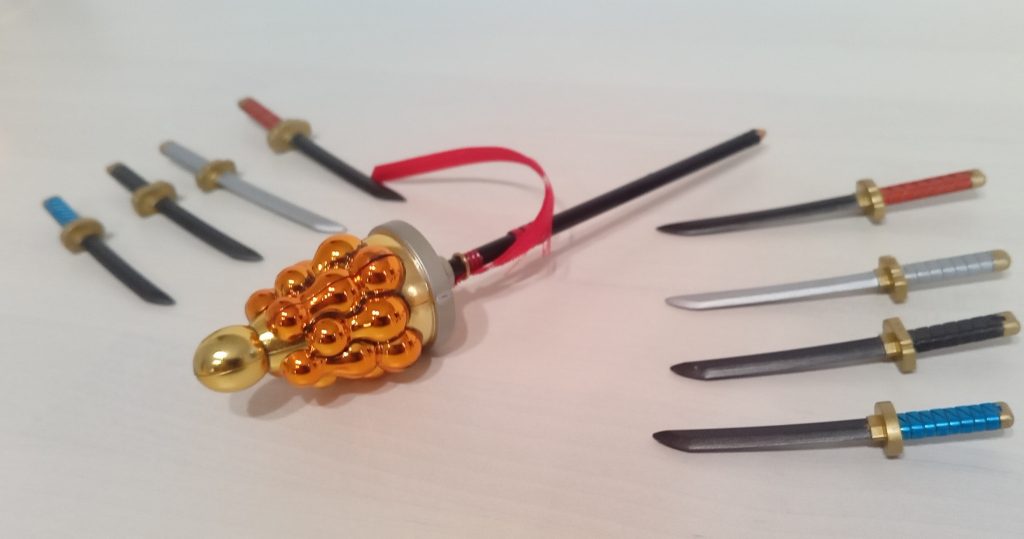 千生ボンバーの旗はリボン仕上げ