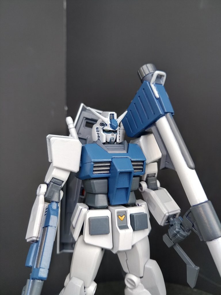 バストアップ。見にくいですが、カメラアイはグリーンで塗装。