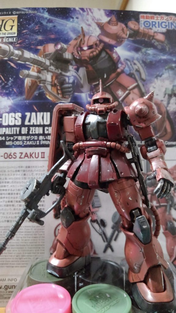 この辺りからテンション上がってきました。ザク、カッケー✨