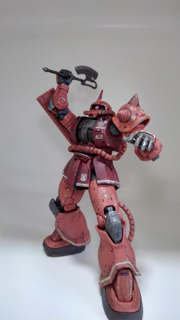 思わず身構えてしまうほど迫力がありますよね!?ザクのヒートホークって。