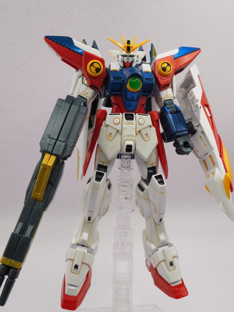 全身(閉翼)。スミ入れは大胆にオレンジブラウンで入れてみました。ちょっと汚くなっちゃいましたね(;'∀')