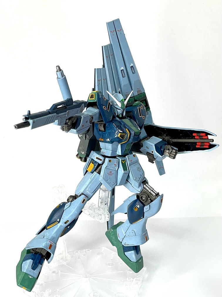 量産型νガンダム フィンファンネル搭載型 風｜gpo144さんのガンプラ