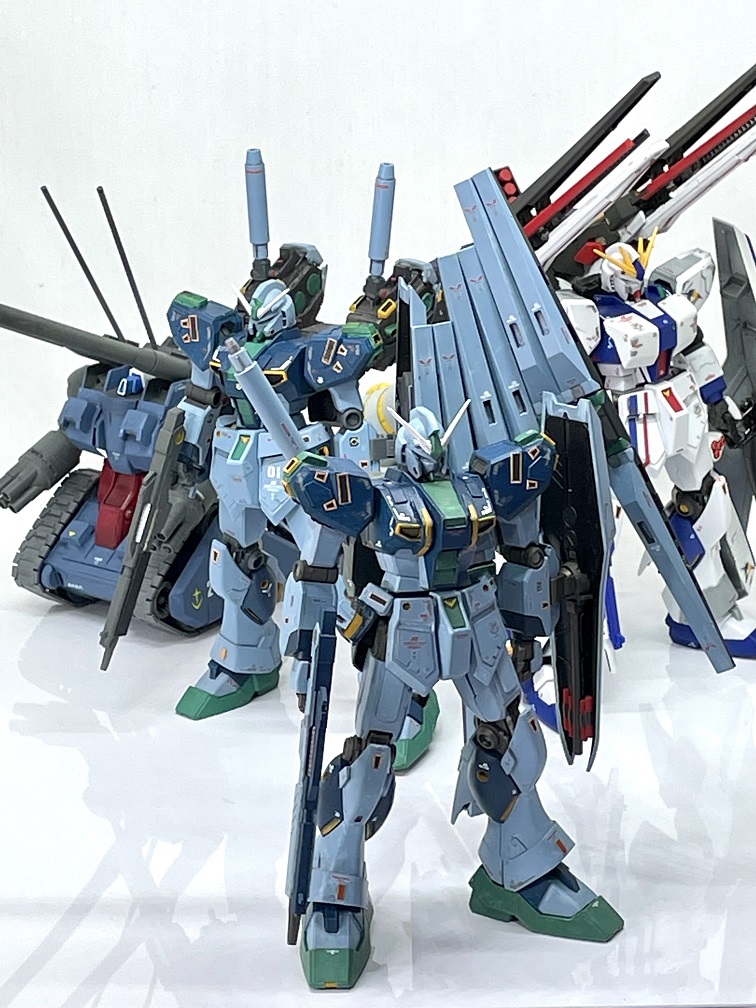 量産型νガンダム フィンファンネル搭載型 風｜gpo144さんのガンプラ